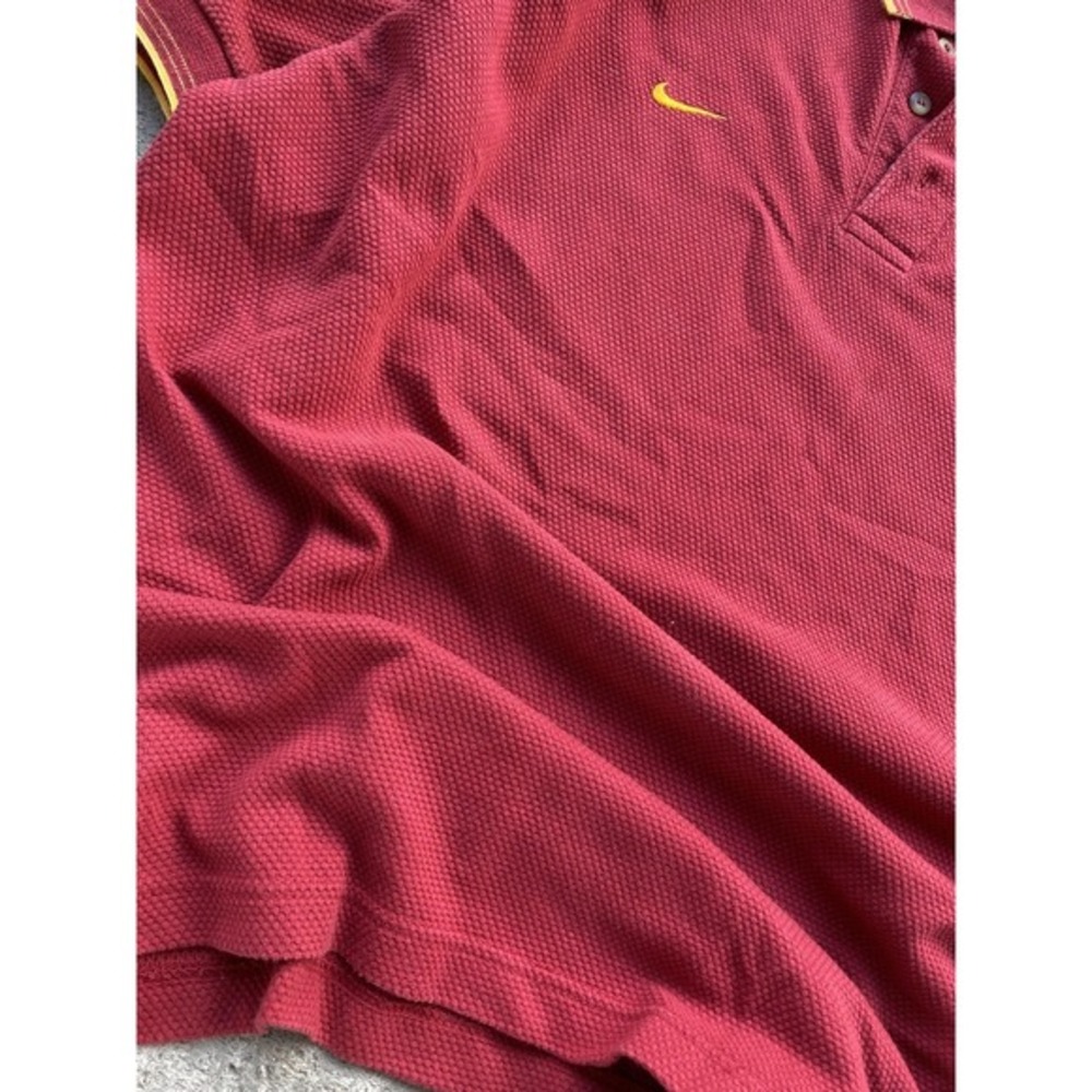 Vintage USC Trojans Polo Shirt Mens XL Red NCAA Football Nike Embroidered Golf - Picture 4 of 16